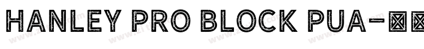 Hanley Pro Block PUA字体转换